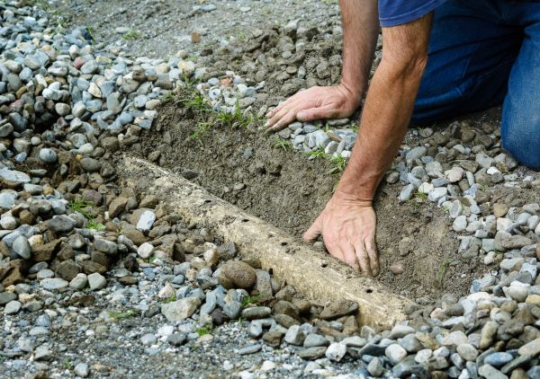 French Ditch Installation in Coeur D Alene