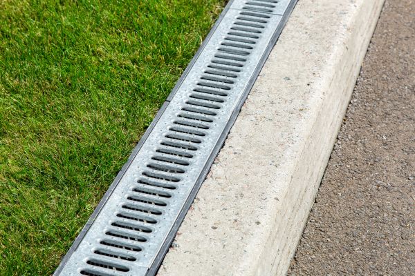 Courtyard Drain Installation in Coeur D Alene